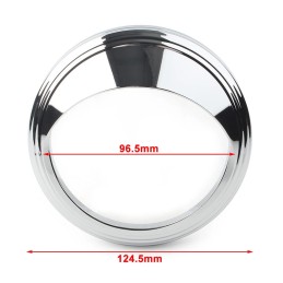 Speedometer Trim Bezel Ring Visor Cover For Harley Touring Road King Dyna Softail with 5" Speedometer