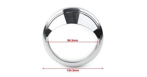 Speedometer Trim Bezel Ring Visor Cover For Harley Touring Road King Dyna Softail with 5" Speedometer