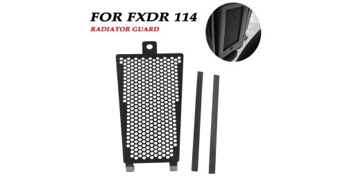 Radiator Guard Protector Oil Cooler Grille Cover For Harley Softail Fat Boy Glide FLSB Slim FLSL Street Bob 2018-up