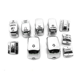 Hand Control Switch Housing Button Caps 10 Pcs Harley Davidson Touring Street Electra Glide 96-13