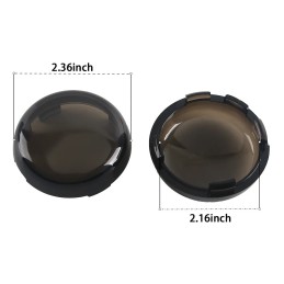 2Pcs Motorcycle Indicator Lens Cover Turn Signal Light Cap For Harley Sportster 883 1200 XL Iron Dyna Softail Touring Glide Road