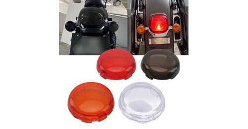 2Pcs Motorcycle Indicator Lens Cover Turn Signal Light Cap For Harley Sportster 883 1200 XL Iron Dyna Softail Touring Glide Road