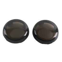 2Pcs Motorcycle Indicator Lens Cover Turn Signal Light Cap For Harley Sportster 883 1200 XL Iron Dyna Softail Touring Glide Road