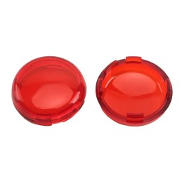 2Pcs Motorcycle Indicator Lens Cover Turn Signal Light Cap For Harley Sportster 883 1200 XL Iron Dyna Softail Touring Glide Road