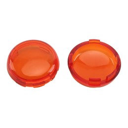 2Pcs Motorcycle Indicator Lens Cover Turn Signal Light Cap For Harley Sportster 883 1200 XL Iron Dyna Softail Touring Glide Road