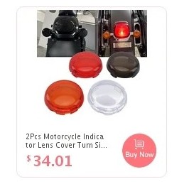 2Pcs Motorcycle Indicator Lens Cover Turn Signal Light Cap For Harley Sportster 883 1200 XL Iron Dyna Softail Touring Glide Road