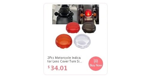 2Pcs Motorcycle Indicator Lens Cover Turn Signal Light Cap For Harley Sportster 883 1200 XL Iron Dyna Softail Touring Glide Road