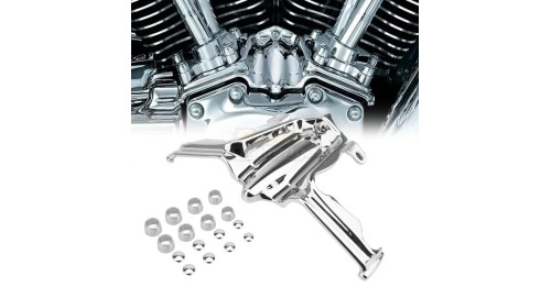 Chrome Tappet / Lifter Block Accent Cover For Harley Twin Cam Street Glide Road King 00-17 Model