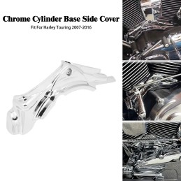 Cylinder Base Side Cover For Harley Touring Electra Street Glides Road King 2007-2016 Dyna Fat Bob 2006-2017