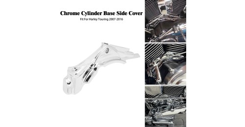 Cylinder Base Side Cover For Harley Touring Electra Street Glides Road King 2007-2016 Dyna Fat Bob 2006-2017