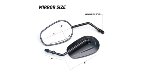 Rear View Side Mirrors For Harley Softail Dyna SPORTSTER XL 883 1200 Touring Road King Street Glide CVO FXDB FXDF