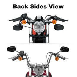 Lusterka Wsteczne Harley Softail, Dyna, Sportster, Touring 8mm Gwint