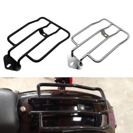 Rear Solo Seat Luggage Rack Support Shelf Steel Black Chrome For Harley Sportster XL Iron 1200 883 48 Low 2004-2022