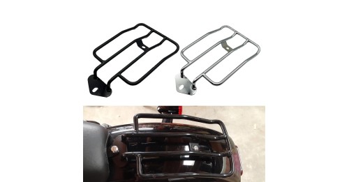 Rear Solo Seat Luggage Rack Support Shelf Steel Black Chrome For Harley Sportster XL Iron 1200 883 48 Low 2004-2022