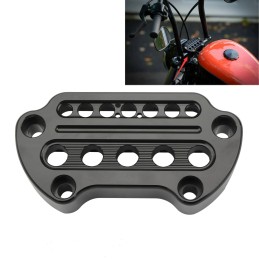 Aluminum Indicator Light Handlebar Top Bar Riser Clamps Mount for Harley Sportster 1200 883 XL Dyna Low Rider FXDF