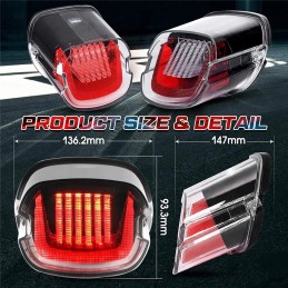 LED Taillight Flashing DRL Led Turnning Light for Harley Davidson Street Bob FXDB Road Glide Brake Runing Tail Light