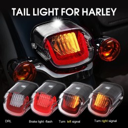 LED Taillight Flashing DRL Led Turnning Light for Harley Davidson Street Bob FXDB Road Glide Brake Runing Tail Light