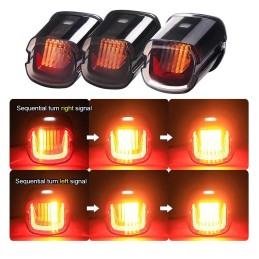 LED Taillight Flashing DRL Led Turnning Light for Harley Davidson Street Bob FXDB Road Glide Brake Runing Tail Light