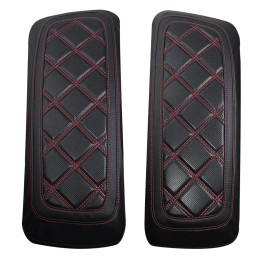 Hard Saddlebag Lid Covers for Harley 2014-2023 FL Touring Road King Street Glide Road Glide Electra Glide Black Red