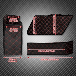 2x Saddlebag Insert Carpet Liner Thread Extended Bags For Harley Touring Road King Electra Street Glide FLHT 1993-2013