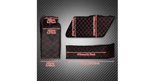 2x Saddlebag Insert Carpet Liner Thread Extended Bags For Harley Touring Road King Electra Street Glide FLHT 1993-2013