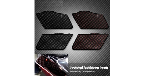 2x Saddlebag Insert Carpet Liner Thread Extended Bags For Harley Touring Road King Electra Street Glide FLHT 1993-2013