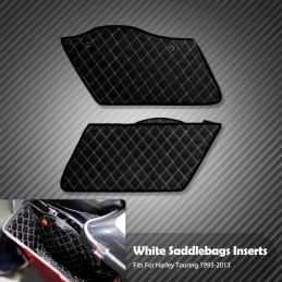 2x Saddlebag Insert Carpet Liner Thread Extended Bags For Harley Touring Road King Electra Street Glide FLHT 1993-2013