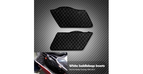 2x Saddlebag Insert Carpet Liner Thread Extended Bags For Harley Touring Road King Electra Street Glide FLHT 1993-2013