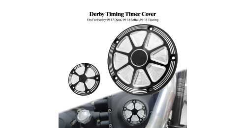 CNC Derby Timing Cover 5 Holes Engine Clutch Timer Side Covers For Harley Touring Road Glide FLHR Softail FXBB Dyna