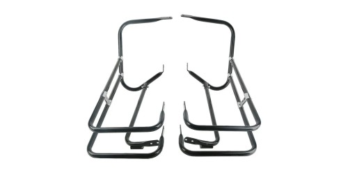 Twin Rail Saddlebag Guard For Harley Touring Electra Glide CVO Road King Road Street Glide 1997-2008