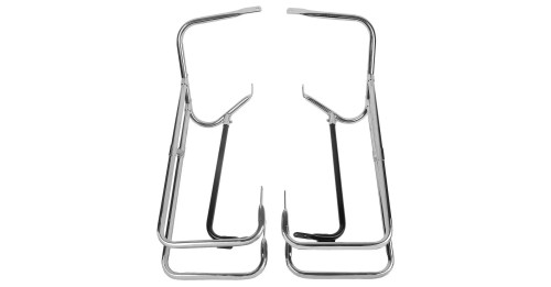 Twin Rail Saddlebag Guard For Harley Touring Electra Glide CVO Road King Road Street Glide 1997-2008