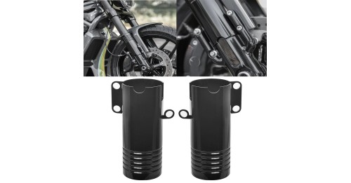 Black Lower Fork Tube Covers For Harley V-ROD Night Rod Special VRSCDX VRSCF VROD VRSC