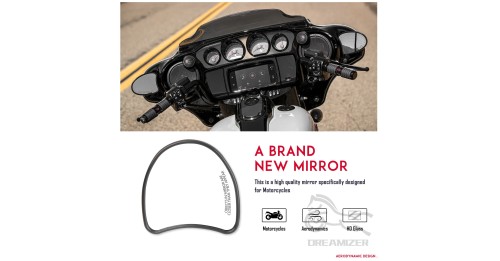 Rearview Mirror For Harley Electra Street Glide Ultra Limited Tri Glide 2014 Batwing Fairing Mount Side Mirrors