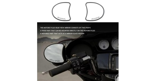 Rearview Mirror For Harley Electra Street Glide Ultra Limited Tri Glide 2014 Batwing Fairing Mount Side Mirrors