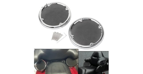 Speaker Trim Mesh Grills Covers Fits For Harley Electra Glide Ultra Classic FLHTCU 1996-2013