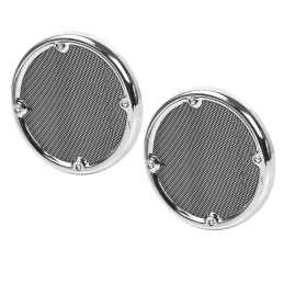 Speaker Trim Mesh Grills Covers Fits For Harley Electra Glide Ultra Classic FLHTCU 1996-2013