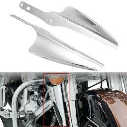 Front Fork Mount Wind Deflectors Fairing For Harley Touring Road King Street Glide FLHXS Electra Glide FLHX 1995-2022