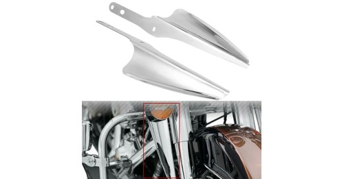 Front Fork Mount Wind Deflectors Fairing For Harley Touring Road King Street Glide FLHXS Electra Glide FLHX 1995-2022