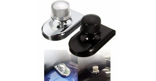 Seat Bolt Tab Screw Mount Knob Seat Tab Cover with 1/4-20 thread for Harley Sportster Dyna Fatboy Road King Softail