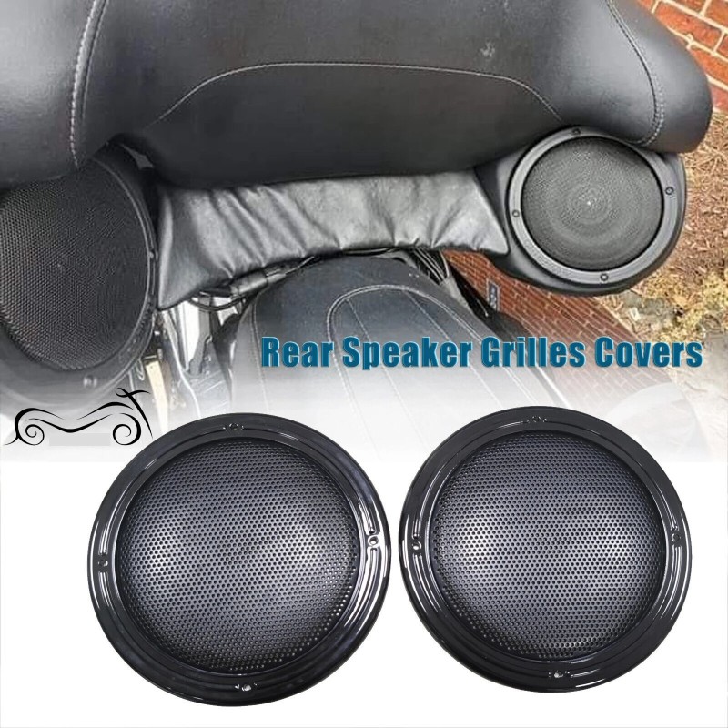 Mesh Rear Replacement Speaker Grilles Covers Fits For Harley Touring Road Glide Limited FLTRK 2020-2022 Ultra FLTRU 2016-2019