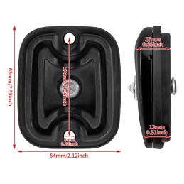 Brake Master Front Cylinder Cover For Harley Softail Fat Boy Slim Touring Road King Street Glide FLHT Dyna Low Rider