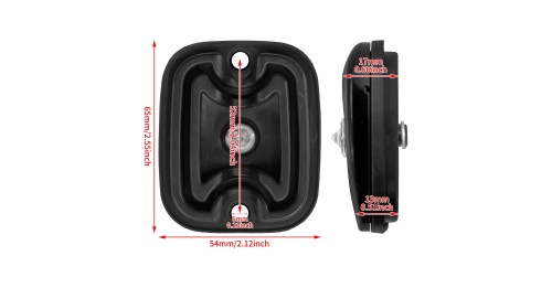 Brake Master Front Cylinder Cover For Harley Softail Fat Boy Slim Touring Road King Street Glide FLHT Dyna Low Rider