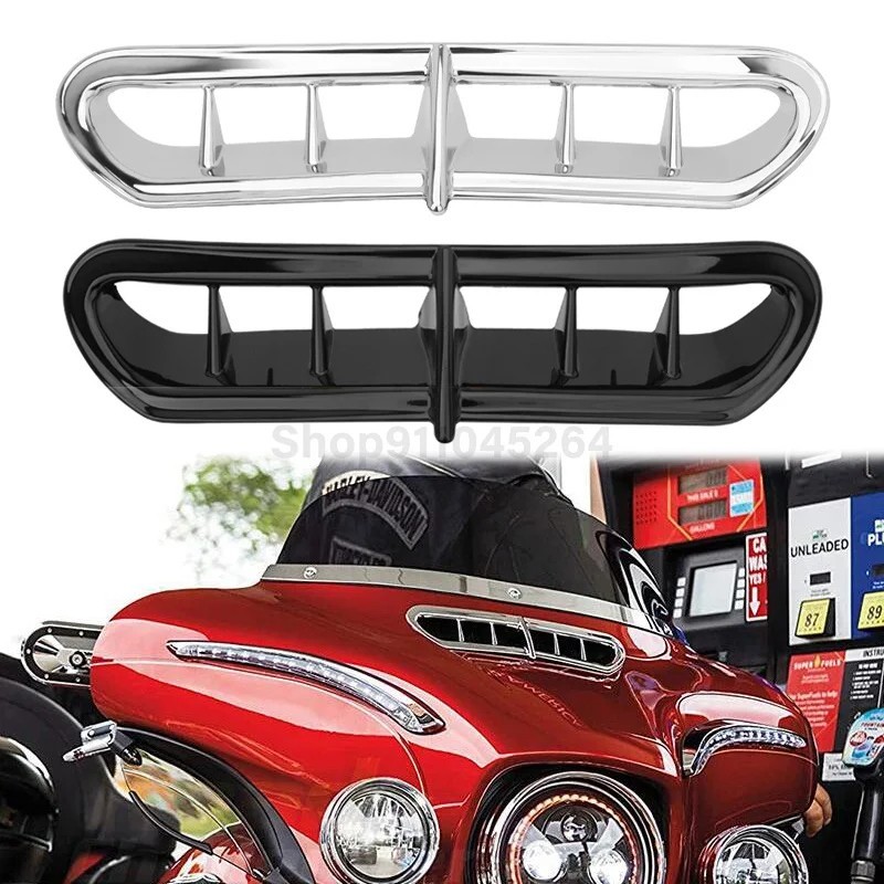 Fairing Vent Outer Front Accent Motocross For Harley Touring&Trike 14-21 Outer Electra Street Glide Trike Glide Ultra