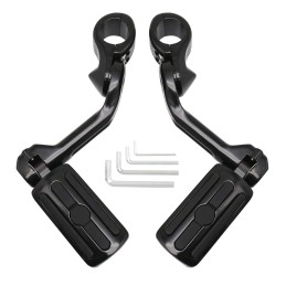 1 1/4" 32mm Motorcycle Foot Rest Highway Engine Guard Foot Pegs Mount For Harley Electra Glide Ultra Classic FLHTCU Sportster