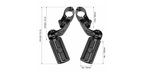 1 1/4" 32mm Motorcycle Foot Rest Highway Engine Guard Foot Pegs Mount For Harley Electra Glide Ultra Classic FLHTCU Sportster