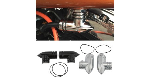 Harley Davidson Dyna Sportsters Softail Fuel Line Cover Fit FLHT ELECTRAGLIDE FLTR ROADGLIDE FLHX STREETGLIDE 2002-2012