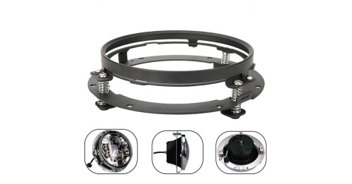 Harley Davidson 7" Led Projector Moto Headlight + 4,5 Fog Passing Lights Touring Electra Glide Headlamp Bracket Parts