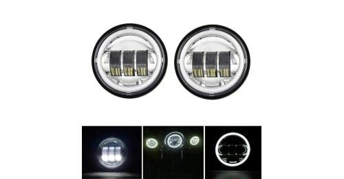 Harley Davidson 7-calowy reflektor LED projektor + 4,5 calowe światła przeciwmgielne Touring Electra Glide + uchwyt