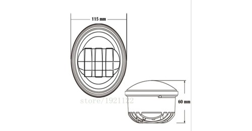 Harley Davidson 7" Led Projector Moto Headlight + 4,5 Fog Passing Lights Touring Electra Glide Headlamp Bracket Parts