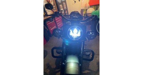 Harley Davidson 7-calowy reflektor LED projektor + 4,5 calowe światła przeciwmgielne Touring Electra Glide + uchwyt